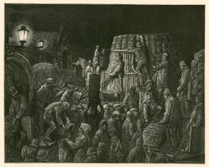 Covent Garden Market, Londen door Gustave Dore